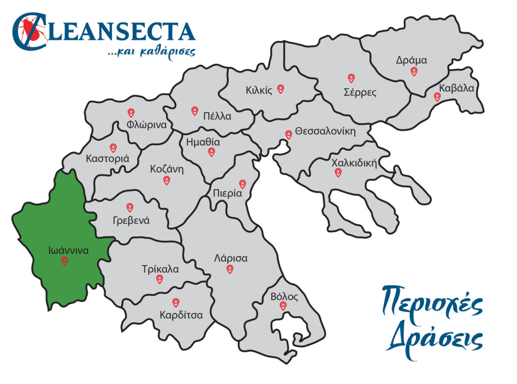 Απεντομώσεις, μυοκτονίες & απολυμάνσεις στον Ιωάννινα