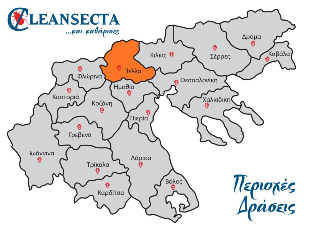 Απεντομώσεις, μυοκτονίες & απολυμάνσεις στην Πέλλα