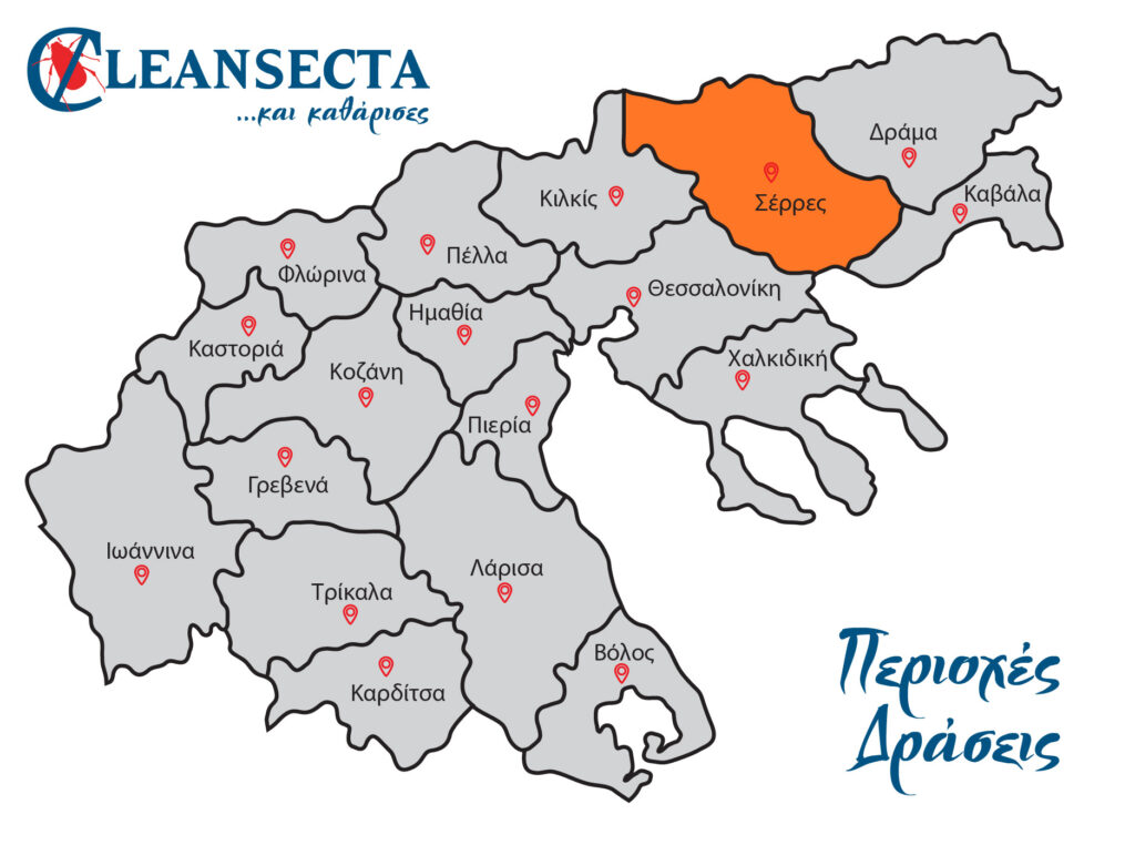 Απεντομώσεις, μυοκτονίες & απολυμάνσεις στις Σέρρες